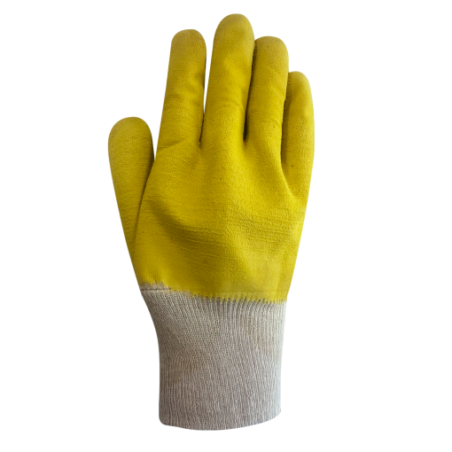 GUANTE LÁTEX ANTICORTE CORRUGADO AMARILLO THICK - Imagen 2