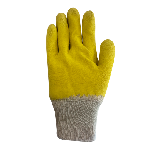 GUANTE LÁTEX ANTICORTE CORRUGADO AMARILLO THICK - Imagen 3
