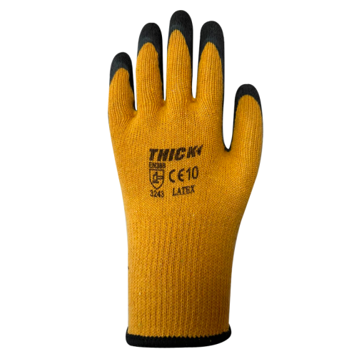 GUANTE MULTIFLEX PALMA LÁTEX AMARILLO THICK - Imagen 2