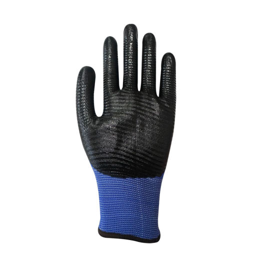GUANTE NITRILO RUGOSO AZUL THICK - Imagen 3