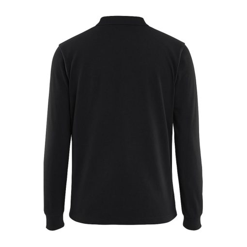 Polera pique manga larga negra Ackerland - Imagen 2