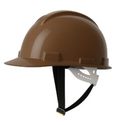 CASCO CAFÉ DRILO CON ARNÉS PLÁSTICO