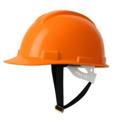 CASCO NARANJO DRILO CON ARNÉS PLÁSTICO